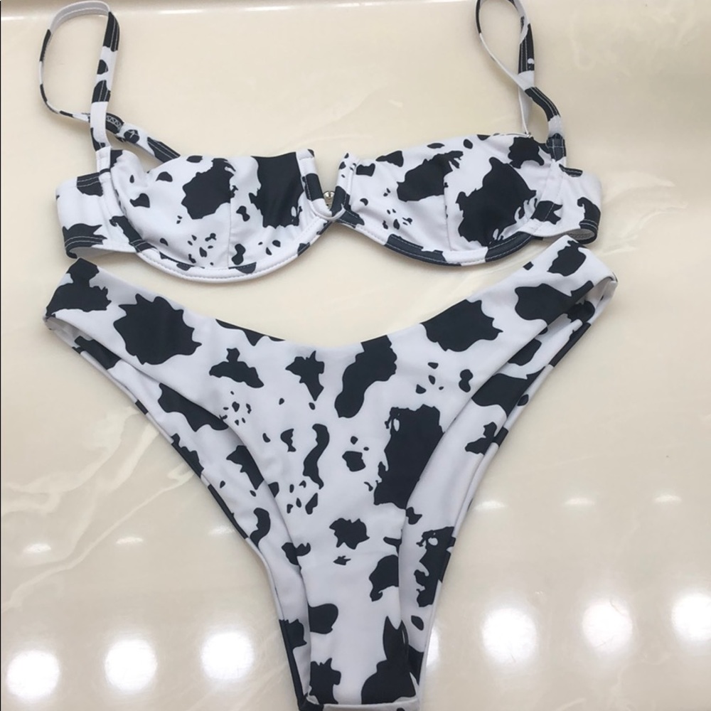 Cow print bikini
